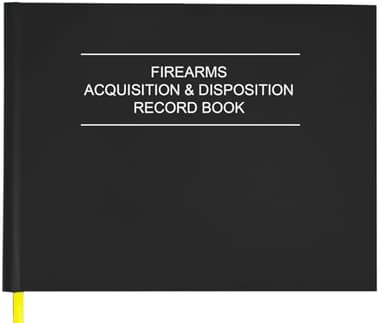 Tuun Fuplan Firearms Acquisition and Disposition Record Book – Fire Record Books, A&D Gun Log Book/ATF Gun Log Book/Record Book - 120 Pages, 10" x 7", Black