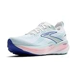 Brooks Women’s Glycerin GTS 22 Supportive Running Shoe - White/Limpet Shell/Amparo Blue - 8 Medium
