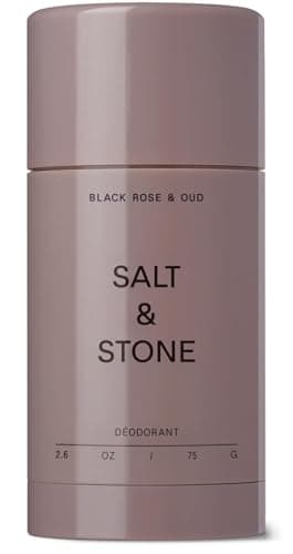 Salt & Stone Aluminum Free Deodorant | Extra Strength 48 Hour Protection for Women & Men | Made with Seaweed Extracts, Niacinamide & Prebiotics | Black Rose & Oud