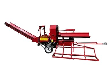 27T Firewood Processor with 739cc RATO Engine, 17.32″ Max Cut, 20″ Chainsaw, 6-Way Wedge, Log Lifter & 3M Conveyor – Full Hydraulic Control – Easy to Use for Home, Farm, Small Business