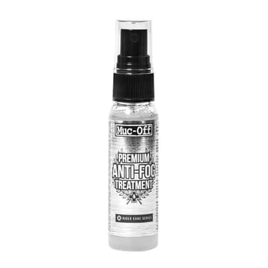 Muc Off Premium Anti-Fog Treatment, 30 Milliliters - Long-Lasting, Intensive Anti-Mist Spray - Suitable for Helmet Visors, Goggles and Glasses