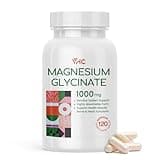 VHC Magnesium Glycinate 1000mg, High Absorption Maximum Chelated Pure Magnesium Glycinate Supplement for Women and Men, Non-GMO No Gluten, 120 Veggie Caps, Made in USA