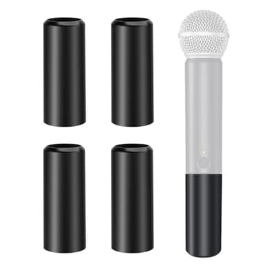 YIBEICO 4-Pack Replacement Battery Cover for Shure BLX2/SM58,Beta58,PG58 Wireless Microphone to Repair The Broken Part (4PCS)