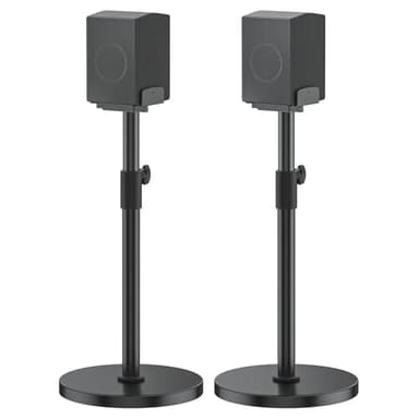 Height Adjustable Speaker Stands for Samsung HW Q990D/Q990F/Q990C/Q930C, Heavy-duty Floor Speaker Stand Only for Samsung Large Speakers with 5"-11" Adjustbale Tray Hold Up to 30lbs WR Cable Management