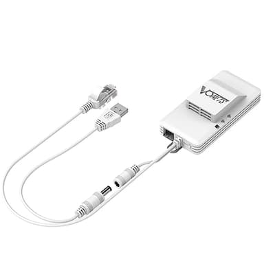 Vonets VAP11AC 2.4G+5G WiFi Bridge/Wireless Repeater/Wired to WiFi Adapter 1200Mbps with RJ45 Ethernet Cable Good Partner for Security System, IP Device