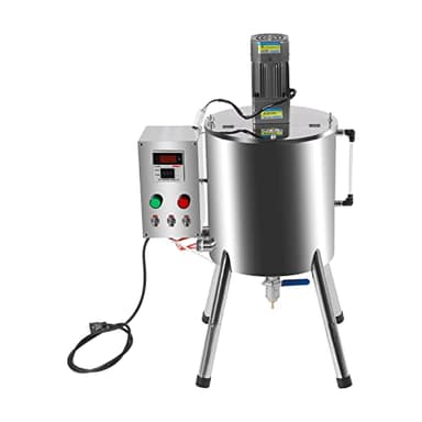 Heating Mixing Filling Machine, Lipstick Paste Machine, 110V Liquid Paste Lipstick Filler, 32-572℉ Adjustable Temperature for Dissolving Filling Creams Liquids (15L)