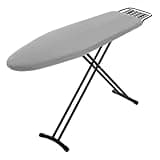 Ironing Board Full Size, RAINHOL 43"x13" Heavy Duty Compact Ironing Board with Iron Rest, Height Adjustable Sturdy Iron Stand, Grey Cover with Extra Thick Padding