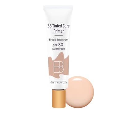 BB Blur Cream Tinted Moisturizer With Spf, Tinted Care Primer Liquid Foundation Cream (02# Natural)