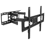 Mount-It! Outdoor TV Mount Weatherproof, Anti-Rust Anti-Corrosion Outside TV Bracket for Patio, Gazebo and Exterior, Fits 37-80", Heavy Duty Dual Full Motion Arms, VESA Up to 600x400mm, 110 Lbs Limit