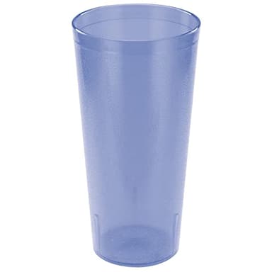 Winco Heavy-Duty Plastic Restaurant Tumblers, 20 Ounce, Blue 12