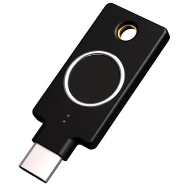 Yubico - YubiKey Bio C (FIDO Edition) - Basic Compatibility - Multi-Factor authentication (MFA) Security Key and passkey, Connect via USB-C, Biometric, FIDO Certified - Protect Your Online Accounts