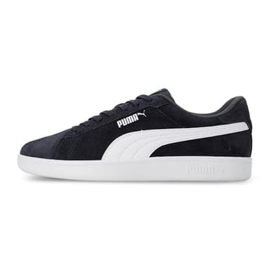 PUMA Unisex Smash V2 Low-Top Trainers, Parisian Night PUMA White PUMA Silver, 7.5 US