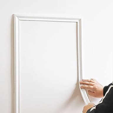 TriMold Peel and Stick Chair Rail Molding, Self-Adhesive Wall Trim for Home Decoration & Wall Protection, 3m x 4cm