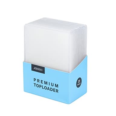 JODSSXI 25 Pcs Super Clear Regular Toploaders - Standard Card Slightly Flexible 35pt Top Loaders - Premium Hard Plastic Protectors for MTG & YUGIOH Cards