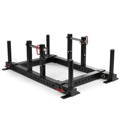 Titan Fitness Farmers Walk Handles Platform and Deadlift System, Rated 500 LB Each, Grip Strength Weight Training