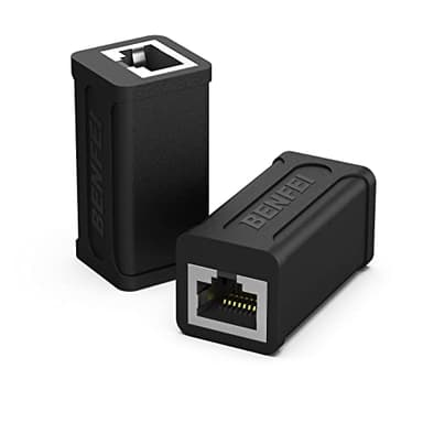 RJ45 Inline Coupler, BENFEI 2 Pack Cat7 Cat6 Cat5e Ethernet Coupler Female to Female