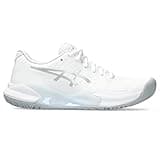 ASICS Women's Gel-Challenger 14 Tennis Shoes, 10, White/Pure Silver