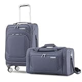 Samsonite Ascentra Softside Luggage, 2-Piece Set (Duffel/19 inch Carry-on), Slate