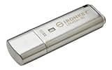 Kingston Ironkey Locker+ 50 32GB Encrypted USB Flash Drive | USB 3.2 Gen 1 | XTS-AES Protection | Multi-Password Security Options | Automatic Cloud Backup | Metal Casing | IKLP50/32GB,Silver