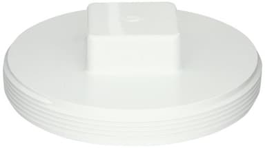 Spears P106 Series PVC DWV Pipe Fitting, Cleanout Plug, 6" NPT Male