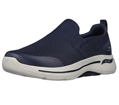 Skechers Men's Gowalk Arch Fit-Athletic Slip-on Casual Loafer Walking Shoe Sneaker, Navy/Grey, 10