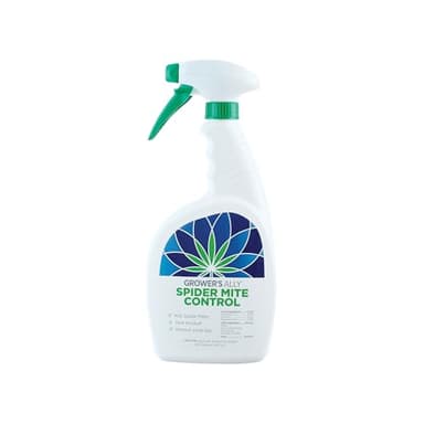 Grower's Ally Spider Mite Spray - Ready-to-Use Insect & Spider Mites Killer for Plants Indoor & Outdoor - OMRI Listed Garden Pest Control Plant Spray - Bee, Pet & Kid Safe Natural Formula - 24 Oz