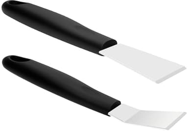 3D Printer Tool Removal Scraper Kit, 6.3x1.5 Inch Metal Scraper with 0.4" Thick Blade & Hang Hole, Curved and Straight Edge for 3D Printing Resin Removal Model Stripping, Kitchen Grease Removal