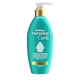 OGX Locking + Coconut Curls Air Dry Cream, No Parabens, 6 oz