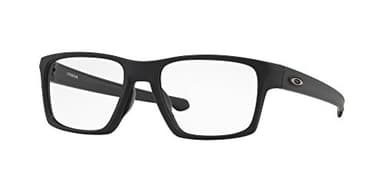 Oakley Mens Ox8140 Litebeam Square Prescription Eyewear Frames, Satin Black/Demo Lens, 55 mm