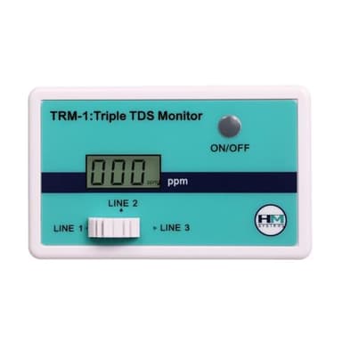 HM Digital Triple Inline RO/DI TDS Monitor with 1/4 inch T-Fittings
