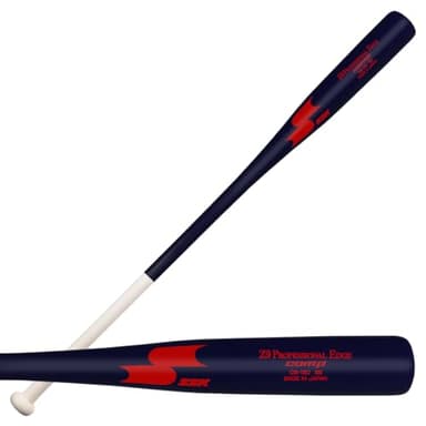 SSK Z9 Professional Edge Comp Coaches Wood Fungo Bat 33" 35" 37" - Baseball & Softball – 22+ Colors - 60 Day Warranty (37", Natural/Navy/Red)
