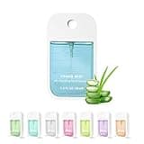 Power Mist Hydrating Hand Sanitizer Spray for Adults and Kids,Portable Hand Sanitizer Spray,Multi-Flavor,1.5 Fl Oz, 500-Sprays Each,Spray Hand Sanitizer Travel Size (Unisex, Aloe Vera)