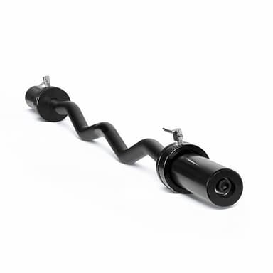 CAP Barbell 47-Inch Olympic Curl Bar - Black | Curl Barbell for Bicep and Tricep Workouts, Strength Training, and Weightlifting