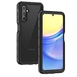 Lanhiem for Samsung Galaxy A15 5G Phone Case, IP68 Waterproof Dustproof Cover with Screen Protector, Heavy Duty Full Body Protective Case for Samsung Galaxy A15 5G, Black/Clear