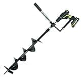 Auger Post Hole Digger 6" Wide 32" Deep - Earth Auger - Trench Digger - Hole Digger for Fence Posts - Post Digger - Hole Digger Tool - Electric Post Hole Digger Handles - Hand Auger Post Hole Digger