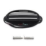 FLEOR Hot Dual Rail Humbucker Single-Coil-Sized Guitar Humbucker Pickup(9-10K), Black