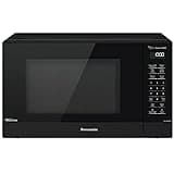 Panasonic NN-SN65KB Microwave Oven with Inverter Technology 1200W, 1.2 cu.ft. Small Genius Sensor One-Touch Cooking, Popcorn Button, Turbo Defrost-NN-SN65KB (Black)