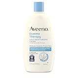 Aveeno Eczema Therapy Daily Moisturizing Cream for Eczema-Prone Skin with Colloidal Oatmeal & Ceramide, Fragrance-Free, Steroid-Free, Soothes Dry, Itchy Irritated, Sensitive Skin 12 fl oz