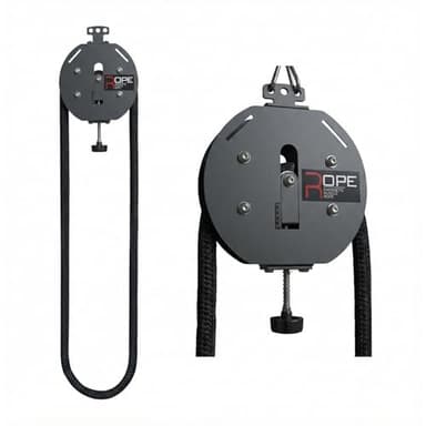 Endless Rope Trainer, Pulley Cable Machine System with Adjustable Resistance, Portable Cable Pulley System, Home Gym Equipment for Grip, Arms, Back and Body Coordination Exercises