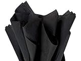Feronia Packaging Black Tissue Paper Squares, Bulk 10 Sheets, Premium Gift Wrap and Art Supplies for Birthdays, Holidays, or Presents, Large 15 Inch x 20 Inch Made in USA