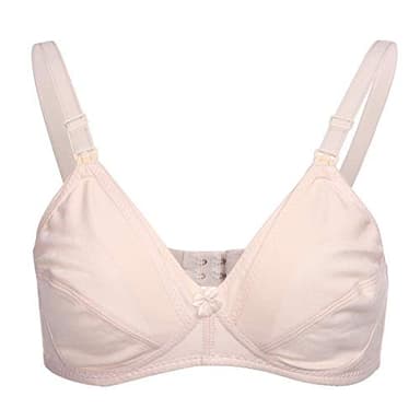 Zerodis Cotton Maternity Bra Front Open Breastfeeding Bra Pregnant Women Nursing Bras for Breastfeeding(Skin36/80)