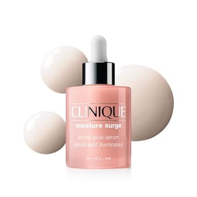 Clinique Moisture Surge Active Glow Serum with Lactic Acid, Hyaluronic Acid + Vitamin C | Hydrating, Lightweight + Oil Free​, 1.7 fl. oz.