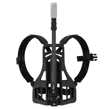 Vaxis Global MOVMAX Backpack Camera Mount for Insta360 X5/X4/X3 & DJI Osmo 360 with Carbon Fiber Selfie Stick, Ergonomic Harness for Third-Person Mountain Biking & Motorcycle Riding
