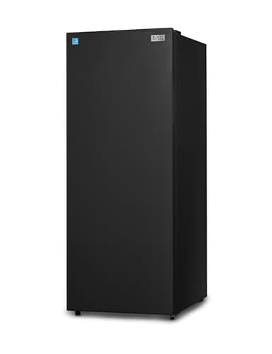 BLACK+DECKER 11 Cu. Ft. Convertible Freezer Refrigerator, Upright Freezer with Glass Shelves, Reversible Door, ENERGY STAR rated, Frost Free, BUC1100XB, Black