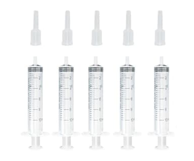 DTF Syringes, DTF Printer Cleaning Kits for All DTF Printer,DTG Pritner,Uv Printer DTF Syringe Tips Specially Designed to Closely Connected to The Ink Damper.(10ML*5PCS)