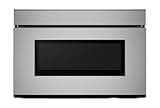 SHARP SMD2479JS Smart Microwave Drawer Oven with Easy Wave Open, 24-inch, 1.2 Cubic Feet, 950 Watt, Concealed Glass Touch Control Panel, Compatible with Alexa Certified, Stainless Steel