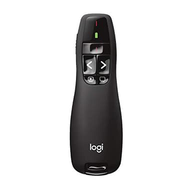 Logitech Wireless Presenter R400, USB-A PowerPoint Clicker with Laser Pointer, Wireless Presentation Clicker Remote