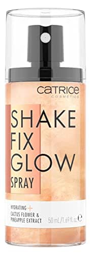 Catrice | Shake Fix Glow Spray | Sets Makeup and Hydrates Skin | Made With Cactus Blossom and Pineapple Extract | Oil Free, Paraben Free, Gluten Free | Vegan & Cruelty Free