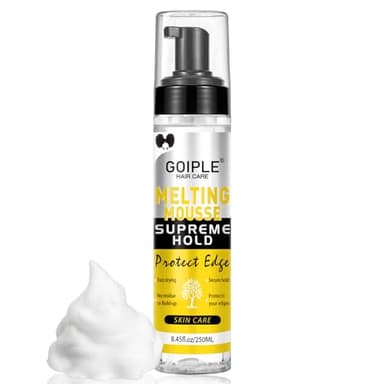 8.45 FL OZ Lace Melting and Holding Mousse Glue-Less Hair Adhesive for Wigs, Extra Hold Lace Melting Mousse Adhesive Wig Spray for Closure Wigs Extensions, Wig Melting Mousse Supreme Hold for Wig Hair