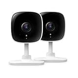 TP-Link Tapo 2K Security Camera for Baby Monitor, Dog Camera w/Motion Detection, 2-Way Audio, Night Vision, Cloud & SD Card Storage (Up to 256 GB), Works w/Alexa & Google Home, 2-Pack (Tapo C110P2)